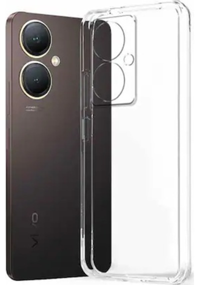 Vivo Y27 4g İle Uyumlu Kılıf Şeffaf Kamera Korumalı Esnek Silikon Telefon Kılıfı Kapak