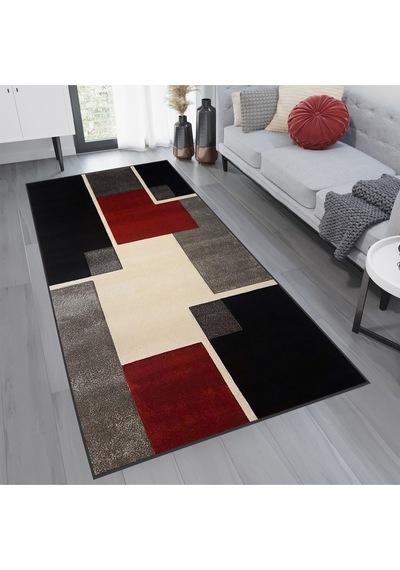 Rovigo Home Dijital Baskı Yıkanabilir Kaymaz Taban Salon Halısı  RVG1770 Çok Renkli