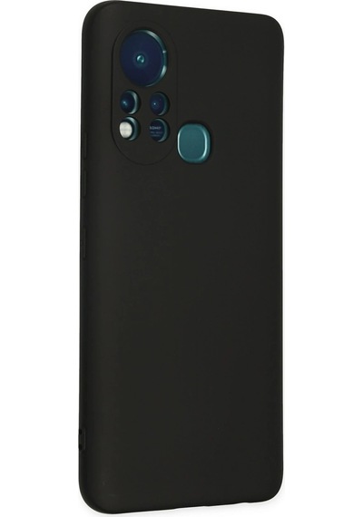 Cosmotex Newface İnfinix Hot 11s Kılıf Nano İçi Kadife Silikon - Siyah Sıyah
