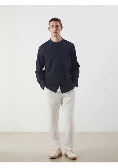 Lcw Vision Lacivert Regular Fit Uzun Kollu Oxford Erkek Gömlek