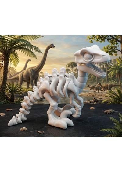 T-rex Eklemli İskelet - Fen Bilgisi Eğitici Kit Card