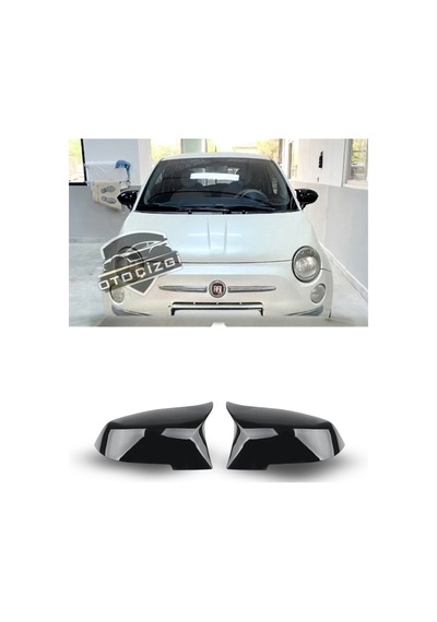 Fiat 500 2014 Ve Sonrası Batman Yarasa Ayna Kapağı Parlak Siyah