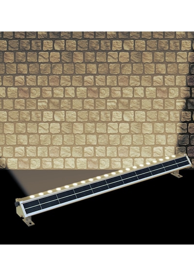 Solar Güneş Enerjili , Uzaktan Kumandalı Wallwasher Led Işık 100cm Günışığı - Sensörlü Kumandalı Size-24 Led
