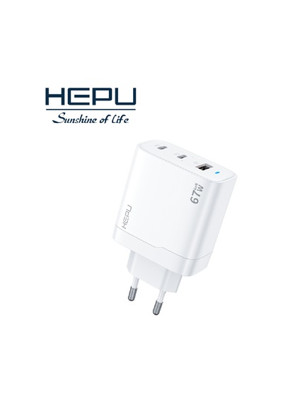 HEPU HP-C32 67W USB-C GaN Güç Adaptörü –Type-C Kablo Dahildir