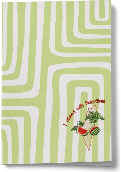 I Stand With Palestine Mini Defter Çok Renkli