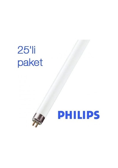 18W Snowwhite Floresan Ampul T8 Philips &25 Adet