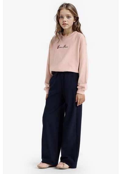 Defacto Kız Çocuk Wide Leg Geniş Paça Pantolon F2257a825aunv235 Lacivert Defacto Kız Çocuk Wide Leg Geniş Paça Pantolon F2257a825aunv235 Lacivert