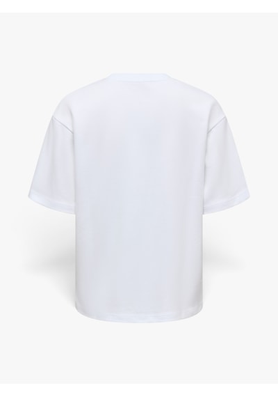Only Onlsuperıor Ss Oneck Loosetop Jrs Noos Kadın Beyaz T-shirt - 15377604