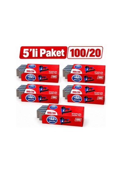 5'li Paket - Dlt 100/20 100 Serisi Havalı Zımba Teli 2 Cm 3.375 Adet