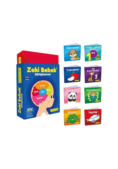 6-24 Ay Zeki Bebek Kütüphanesi 8'li Set