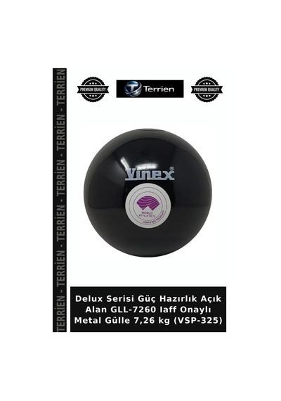Gll-7260 Iaff Onaylı Metal Gülle 7,26 Kg Vsp-325 Yarışma Gereci Antrenman Ekipmanı Atletizm