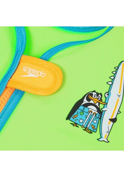 Speedo Printed Float Batmaz Çocuk Can Yeleği Yeşil