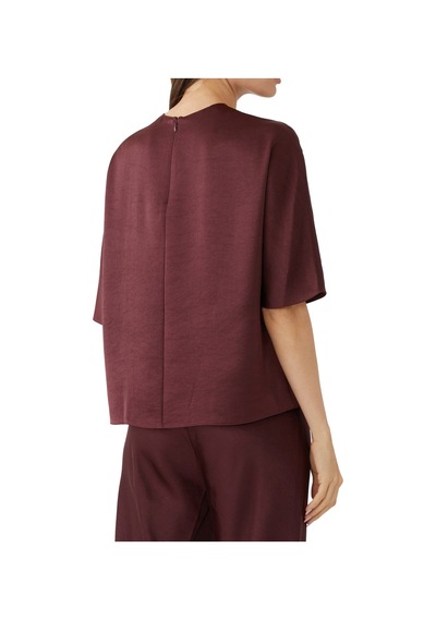 Vince Şık Saten Bluz Burgundy