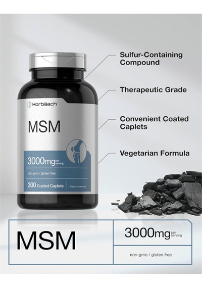Horbäach Msm 3000mg 300 Coated Taplets Methylsulfonylmetha...