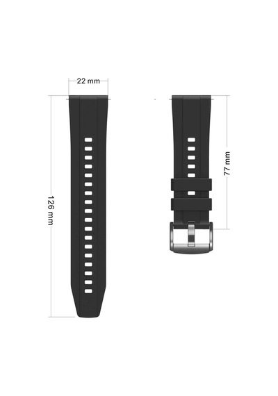 Huawei Gt4 22mm Uyumlu Tbc- Krd-95 Silikon Kordon-beyaz