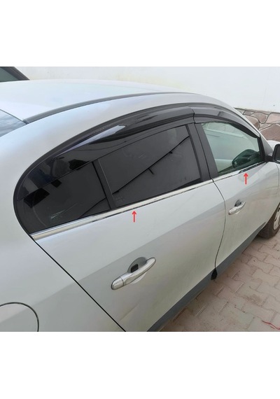 Ebal Otomotiv RENAULT Fluence Krom Cam Çıtası 4 Prç. 2010 Ve üzeri