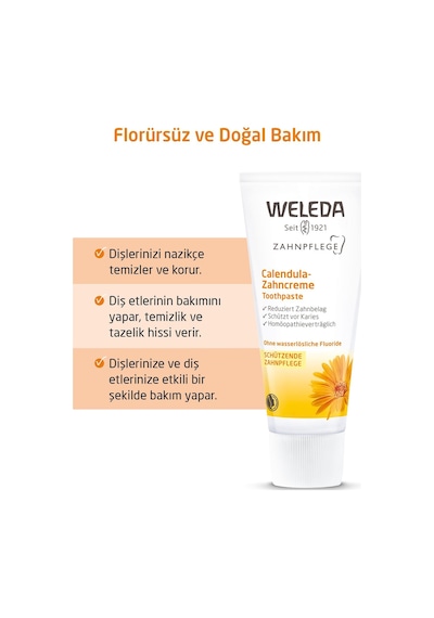 Weleda Calendula Özlü Organik Diş Macunu 75ml