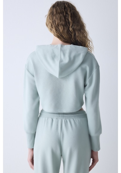 Penti Rib Detaylı Açık Yeşil Sweatshirt Ge34 Açık Yeşil