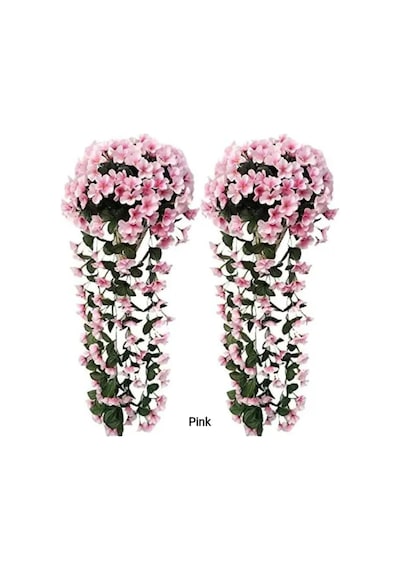 Rüzgar Yapay Çiçekçilik Sarkan Menekşe Pembe Pembe