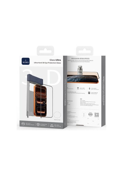 İphone 17 Pro Wiwu Gt-032 Glass Ultra Serisi 3d Polarize Ekran Koruyucu Cam Uygulama Aparatı Şeffaf