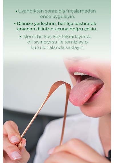 Hilal Temiz Healing Touch Healing Bakır Dil Sıyırıcı Dil Temizleyici Temizleme Aparatı