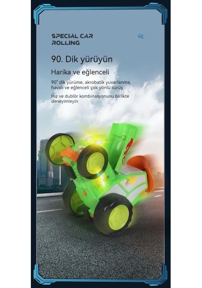 Oyuncak Dans Eden Çılgın Traktör - Kumandalı Çılgın Traktör 2101-a Kırmızı Kırmızı