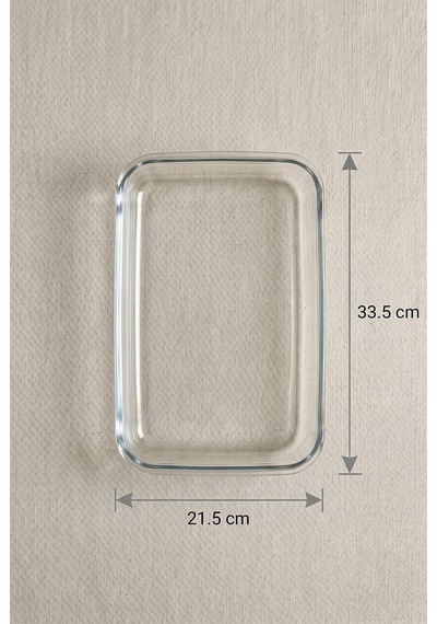 Borcam Fırın Kabı 21x33 Cm Çok Renkli