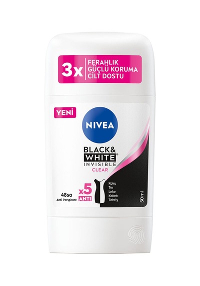3 Adet Nivea Black&whıte Clear Stick Antı-perspırant 50ml