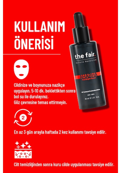 the fair. AHABHA Peel Bright Cilt Serumu %4 AHA+ %0.5 BHA 30 ML