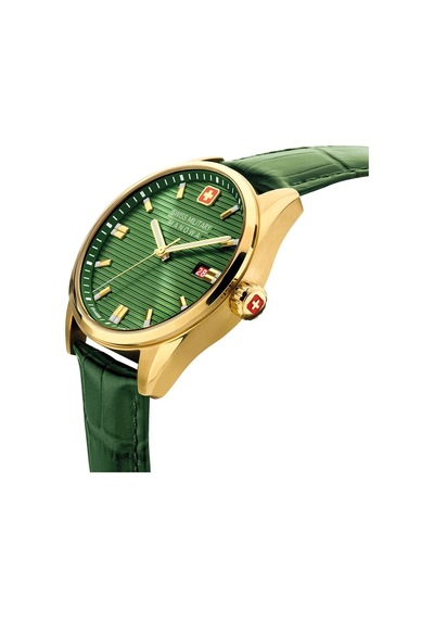 Swiss Military Smwgh2200112-set Çift Kordonlu Erkek Kol Saati Altın