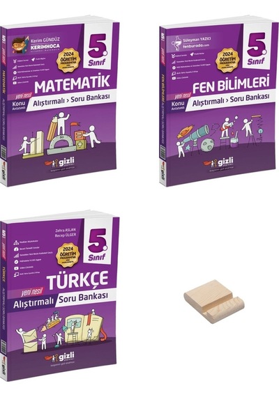 5. Sınıf Konu Anlatımlı Alıştırmalı Matematik Fen Bilimleri Ve Türkçe Soru Bankası 3lü Set