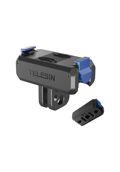 Djı Osmo Action 5 Pro/4/3 & Osmo 360 İçin Manyetik Hızlı Bırakma Adaptörü Montajı, 2'si 1 Arada Katlanabilir Taban, 1/4 İnç Vida Deliği, Djı Osmo Action 5 Pro Aksesuarları Mavi
