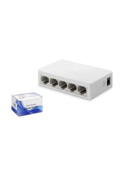 Hadron Hdx1344 Ethernet Switch 5 Port 10/100 Mbps Beyaz