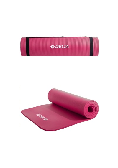 Lexroo Delta Konfor Zemin 10 Mm Taşıma Askılı Pilates Minderi Yog Fuşya