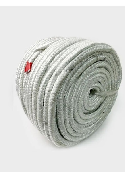 Soba /cam Elyaf/ Fiberglass/ Isıya Dayanıklı Fitil 4 Metre 6mm Soba-şomine Fitili