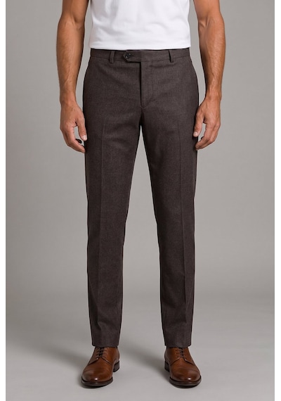 Bisse Vizon Regular Fit Modern Yün Klasik Flanel Pantolon Ppnk23k23201 D08 VİZON