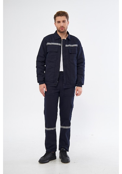 Mont 7/7 Gabardin %100 Pamuk Reflektörlü Lacivert