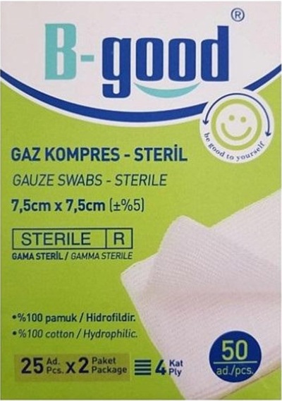 B-good Gaz Kompress 7.5 x 7.5 CM 50 Adet
