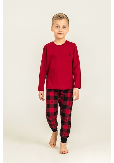 U.S. Polo Assn. Erkek Çocuk Pijama Takımı Baskılı Kırmızı Uzun Kol Pijama Takımı Us2647-c-v3 Us2647-c-v3 U.S. Polo Assn. Erkek Çocuk Pijama Takımı Baskılı Kırmızı Uzun Kol Pijama Takımı Us2647-c-v3 Us2647-c-v3