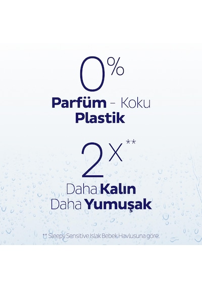 Sleepy AquaCare H2O Yenidoğan Islak Bebek Havlusu 2x50
