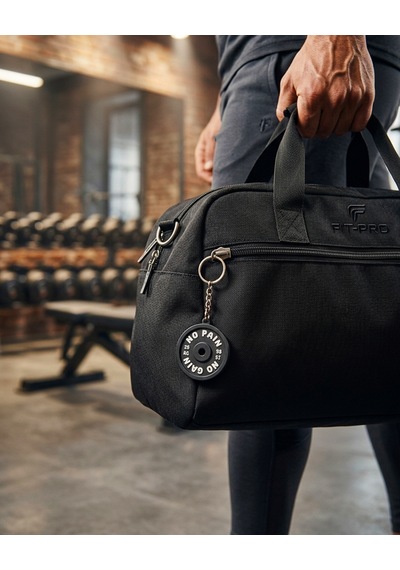 10'lu No Pain No Gain Ağırlık Plakası Anahtarlık Seti Fitness & Spor Temalı Hediyelik Anahtarlık Siyah