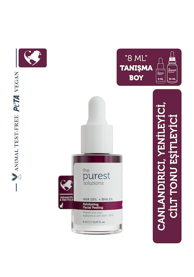 Tanışma Boy Aha & Bha Canlandırıcı Ve Cilt Tonu Eşitleyici Kırmızı Peeling Cilt Serumu 8 Ml