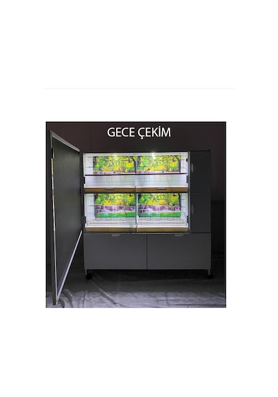 İstanbul Kafes Model M52d Pvc Kuş Dolabı