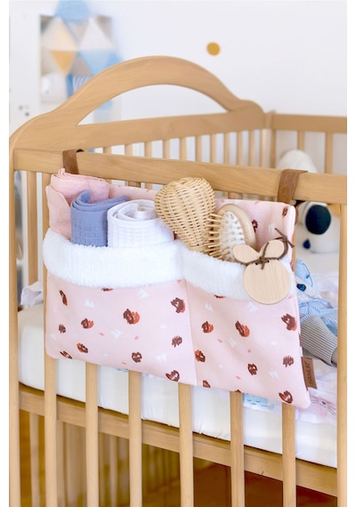 Pratik Askılı Organizer Bebek Arabası Beşik Kenar Fluffy Organizer Ada