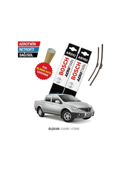 Bosch Aerotwin Ssangyong Actyon Sports Silecek Takımı (2008-2011)