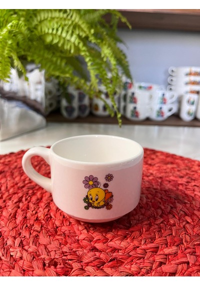5 Parça Tweety Model Çocuk Bebek Yemek Takımı Beslenme Seti Çok Renkli