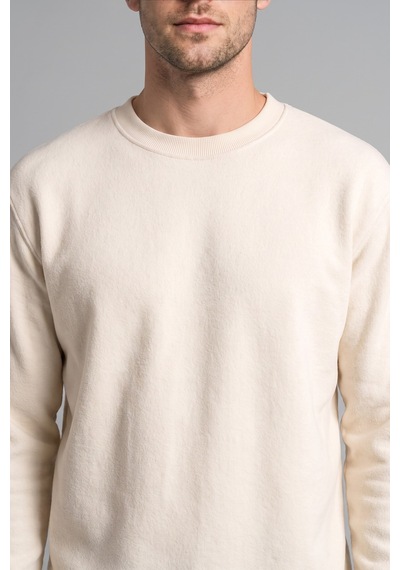 Defacto Relax Fıt Bisiklet Yaka Polar Basic Sweatshirt F3685ax26wner140 Ekru-er140