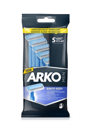 Arko Men Banyo-Body Tıraş Bıçağı 5'li