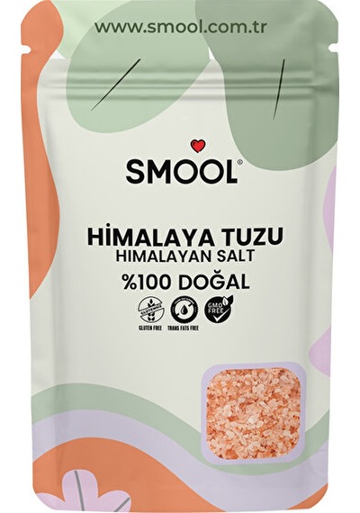 Smool Himalaya Tuzu Tane 1000 Gr, Granül, Doğal, Yüksek Mineral, 1 Kg