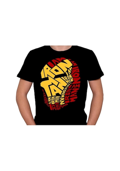 Iron Man Demir Adam Süper Kahraman Tişört Unisex T-shirt 001